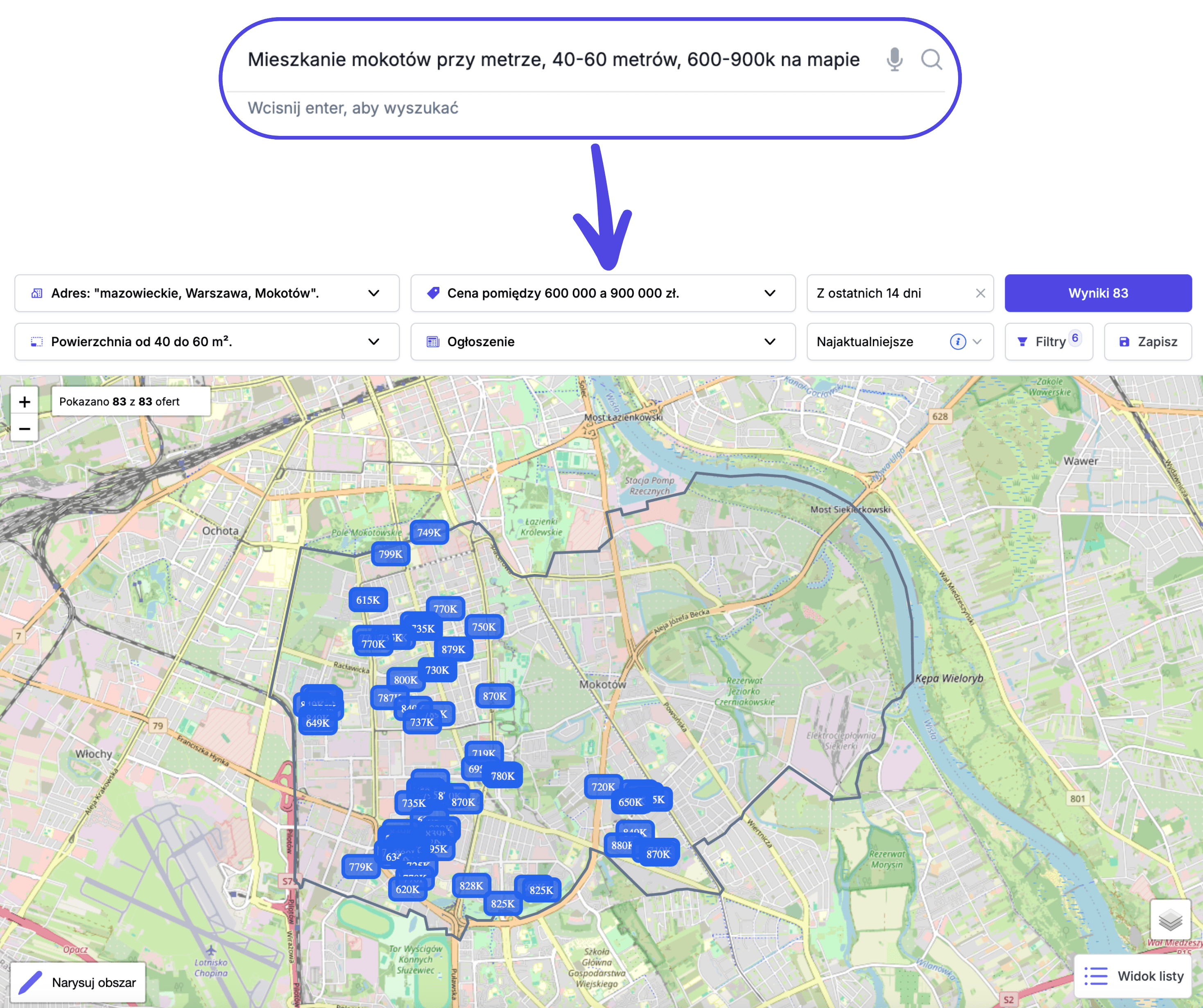 Wyszukuj nieruchomości przy pomocy sztucznej inteligencji