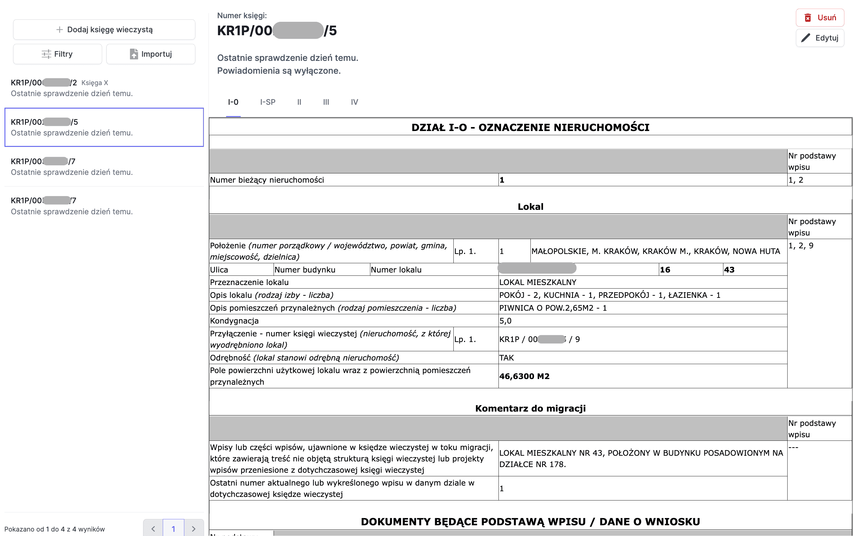 Monitorowanie ksiąg wieczystych