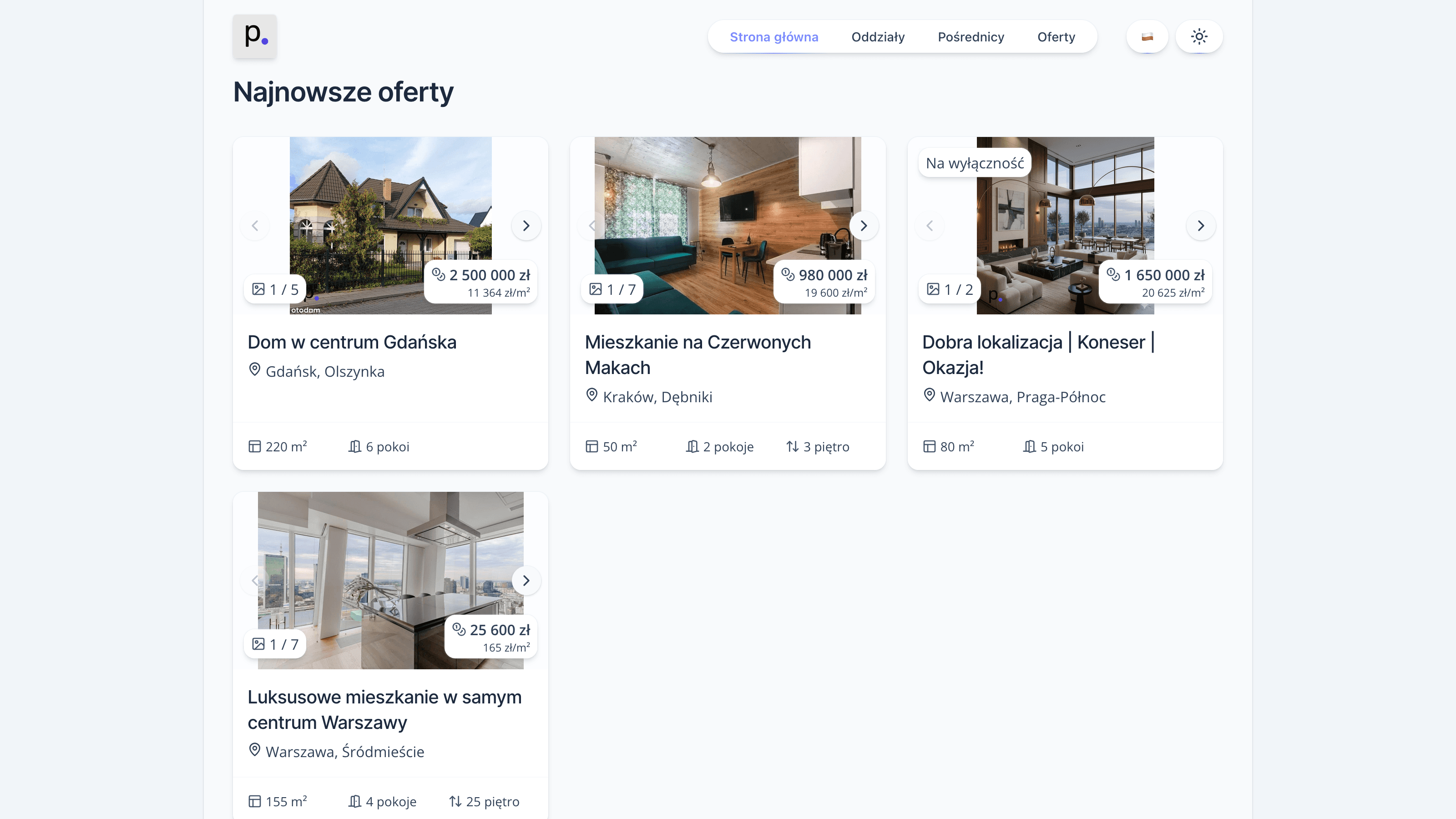 Eksport na własną stronę
